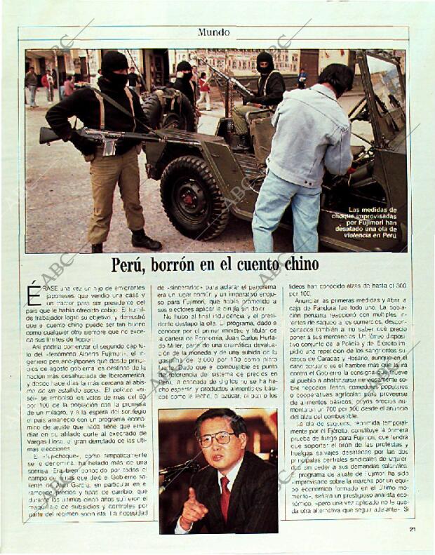 BLANCO Y NEGRO MADRID 26-08-1990 página 21