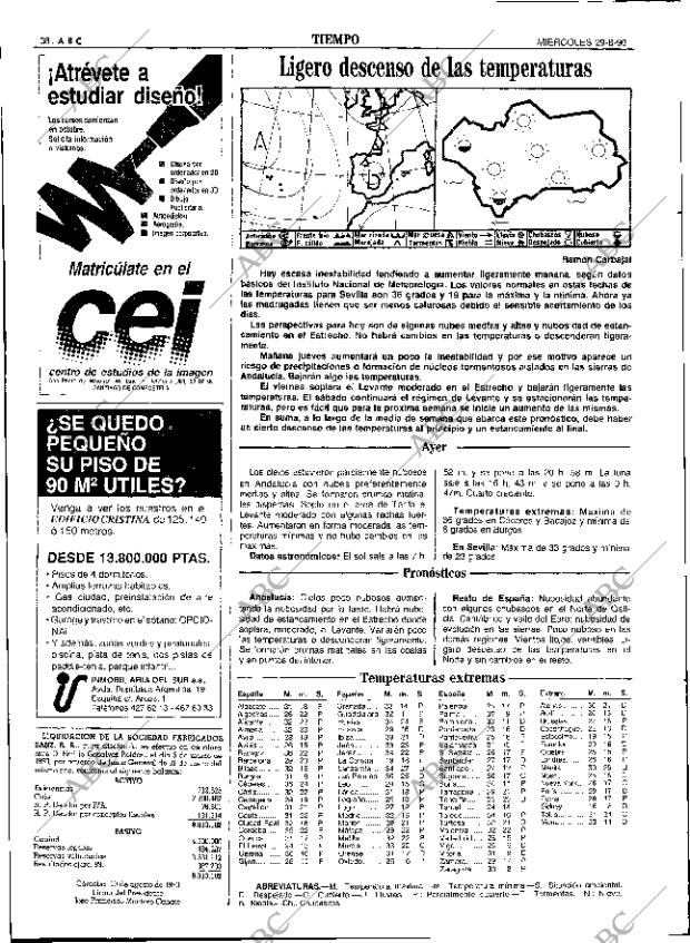 ABC SEVILLA 29-08-1990 página 38