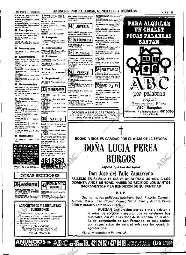 ABC SEVILLA 29-08-1990 página 75