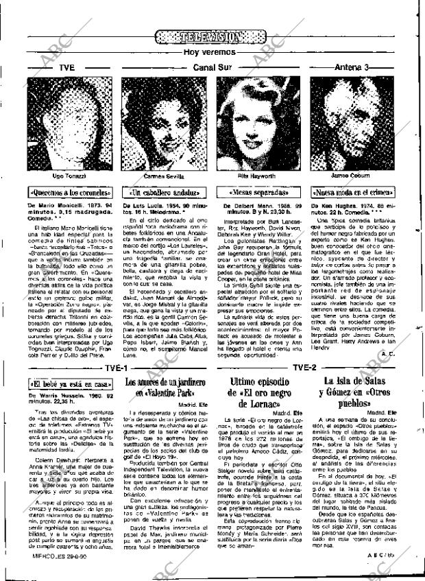 ABC SEVILLA 29-08-1990 página 85