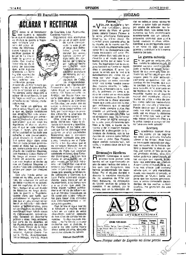ABC SEVILLA 30-08-1990 página 12