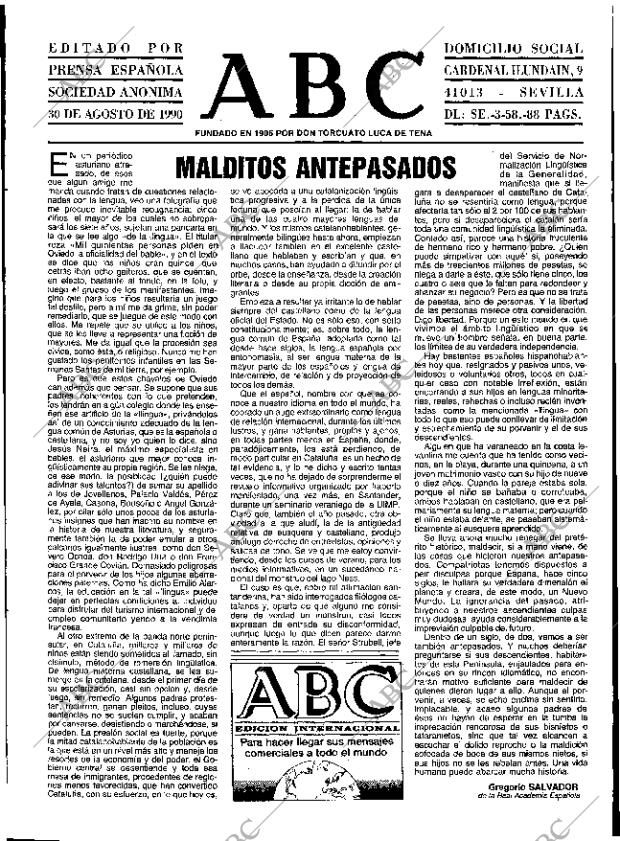 ABC SEVILLA 30-08-1990 página 3