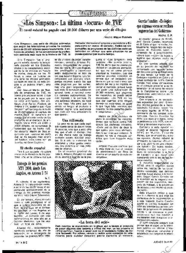 ABC SEVILLA 30-08-1990 página 84