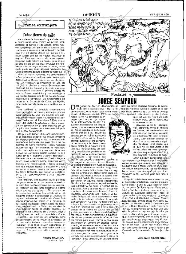 ABC MADRID 31-08-1990 página 16