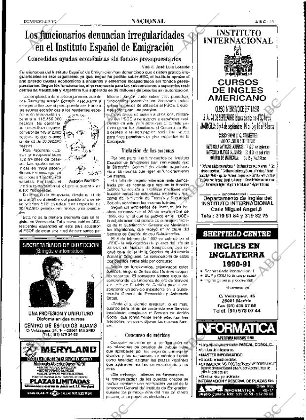 ABC MADRID 02-09-1990 página 25