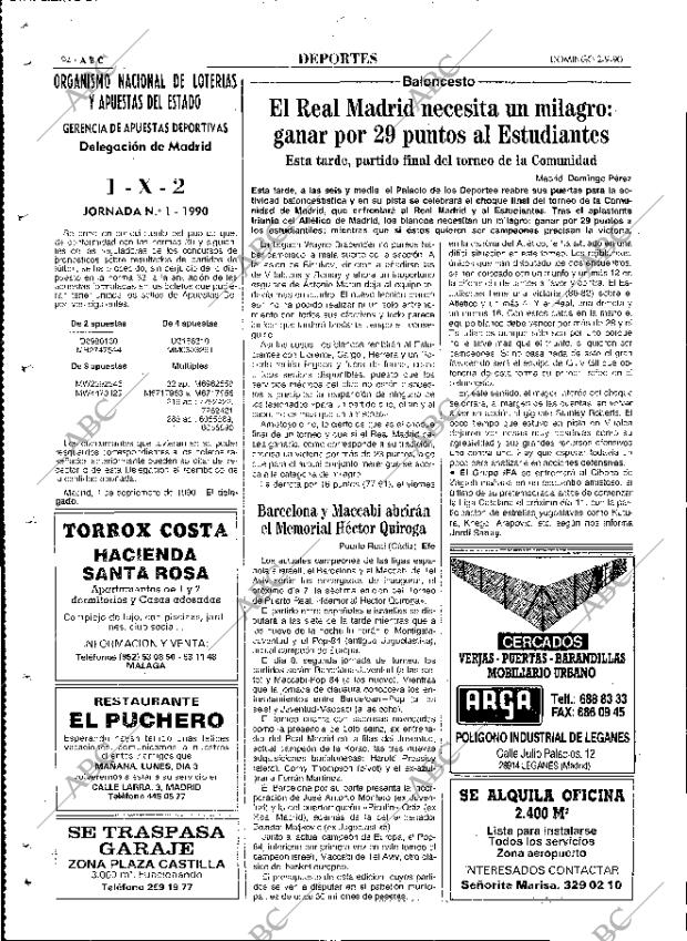 ABC MADRID 02-09-1990 página 94