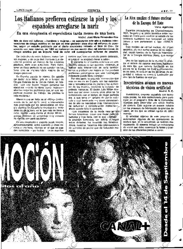 ABC SEVILLA 03-09-1990 página 77