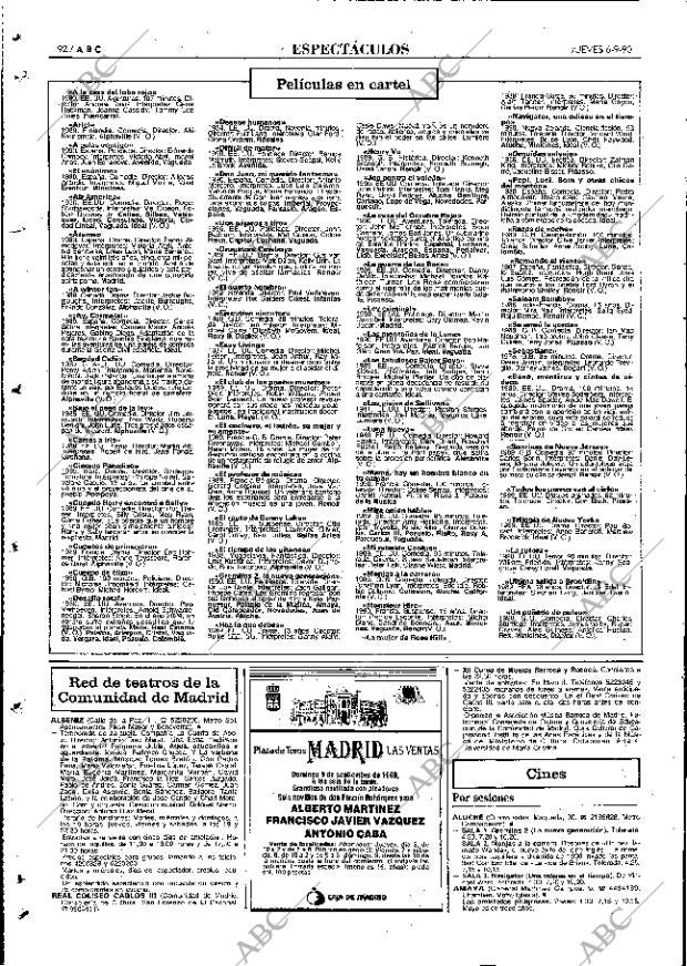 ABC MADRID 06-09-1990 página 92