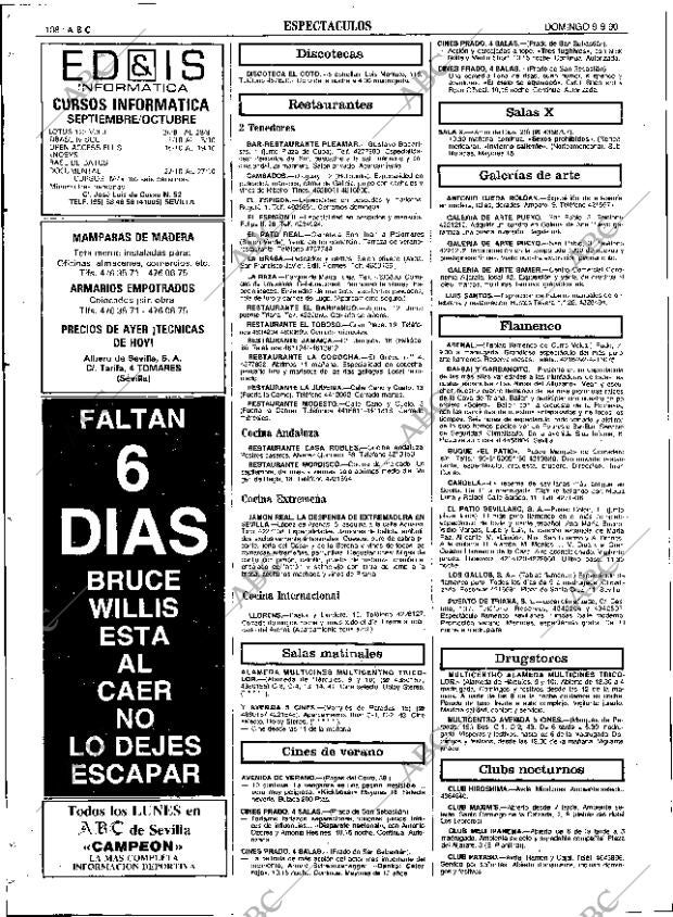 ABC SEVILLA 09-09-1990 página 108