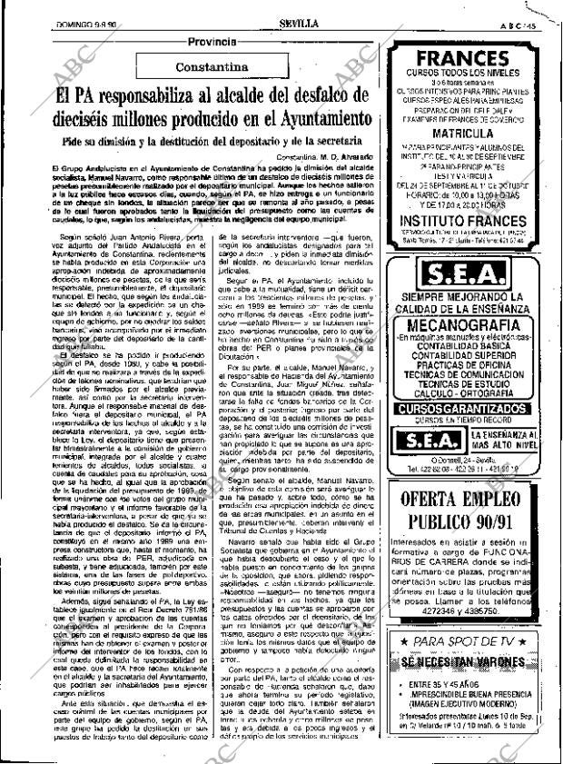 ABC SEVILLA 09-09-1990 página 45