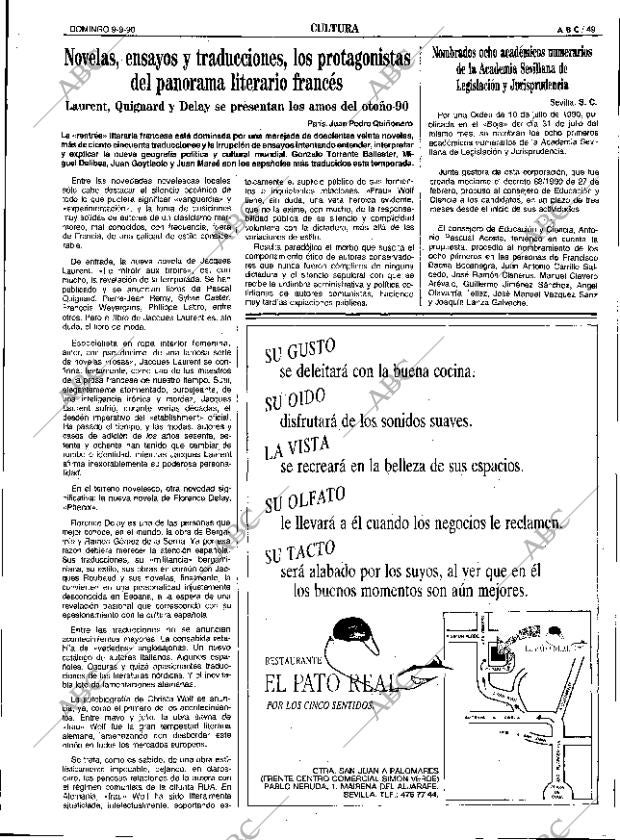 ABC SEVILLA 09-09-1990 página 49