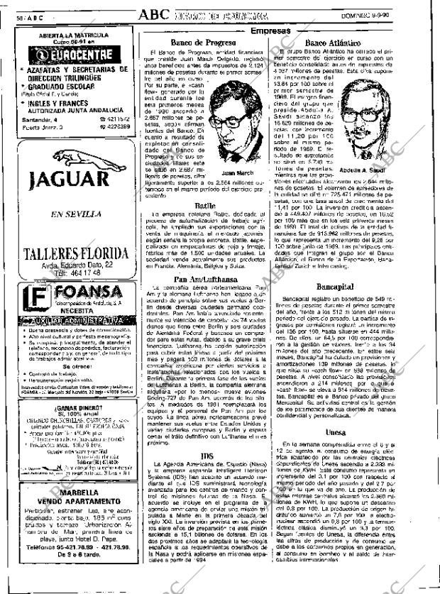 ABC SEVILLA 09-09-1990 página 58