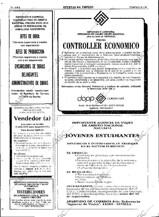 ABC SEVILLA 09-09-1990 página 78