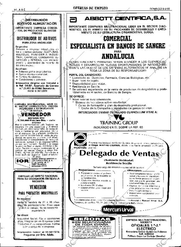 ABC SEVILLA 09-09-1990 página 84