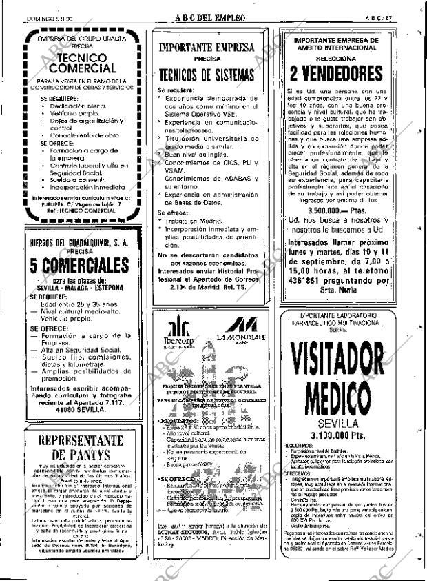 ABC SEVILLA 09-09-1990 página 87