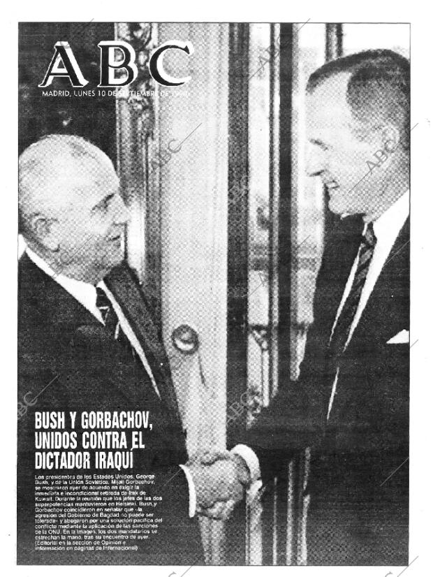 ABC MADRID 10-09-1990 página 1