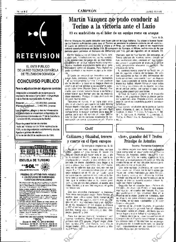 ABC MADRID 10-09-1990 página 74
