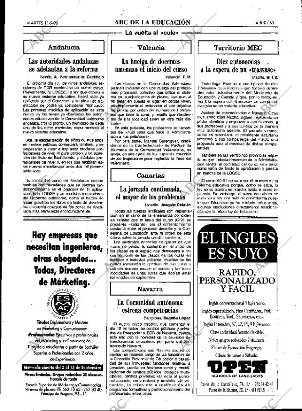ABC MADRID 11-09-1990 página 63