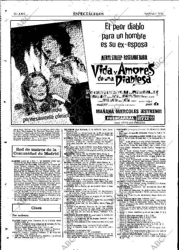 ABC MADRID 11-09-1990 página 92