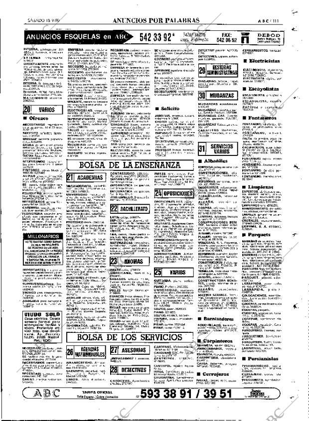 ABC MADRID 15-09-1990 página 111