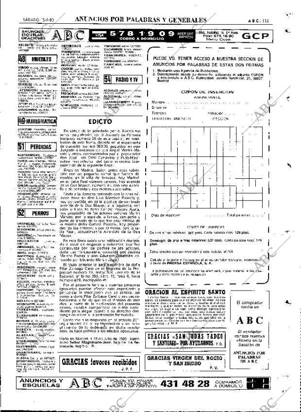 ABC MADRID 15-09-1990 página 113