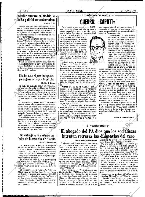 ABC MADRID 15-09-1990 página 22