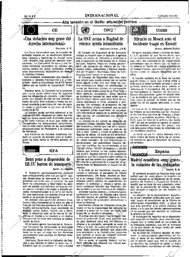 ABC MADRID 15-09-1990 página 28