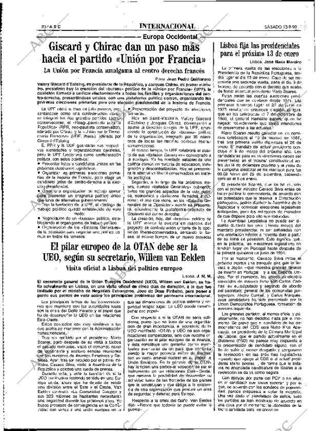 ABC MADRID 15-09-1990 página 30