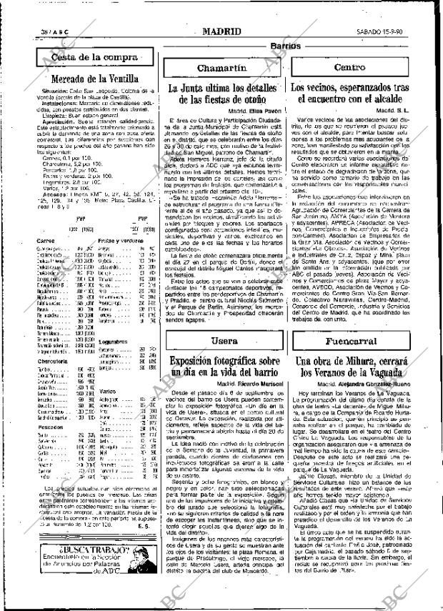 ABC MADRID 15-09-1990 página 38