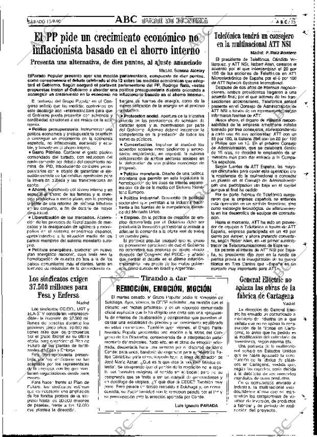 ABC MADRID 15-09-1990 página 75