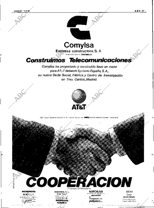 ABC SEVILLA 15-09-1990 página 47