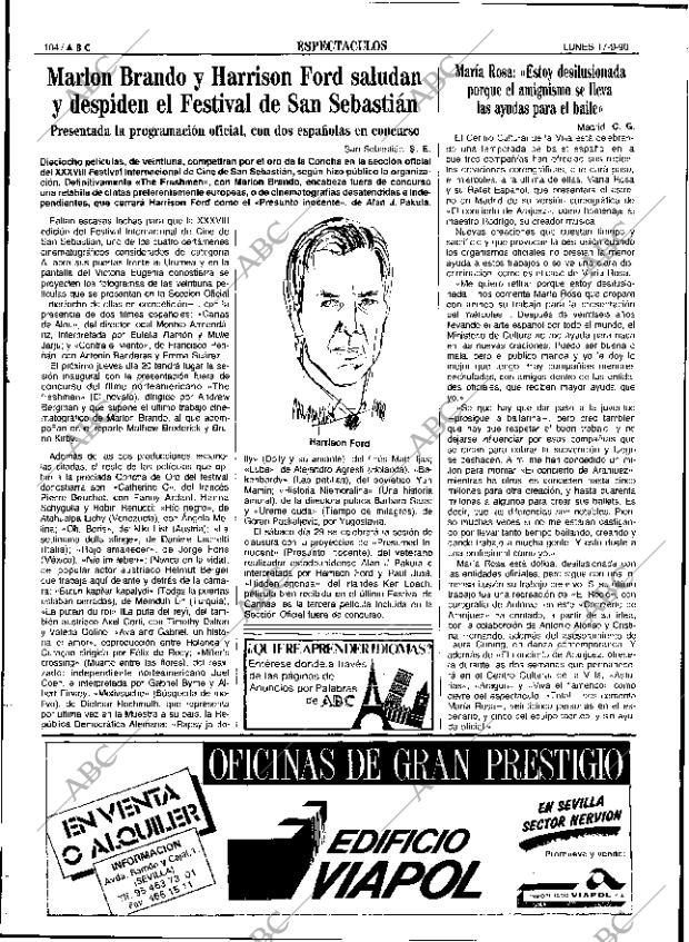 ABC SEVILLA 17-09-1990 página 104