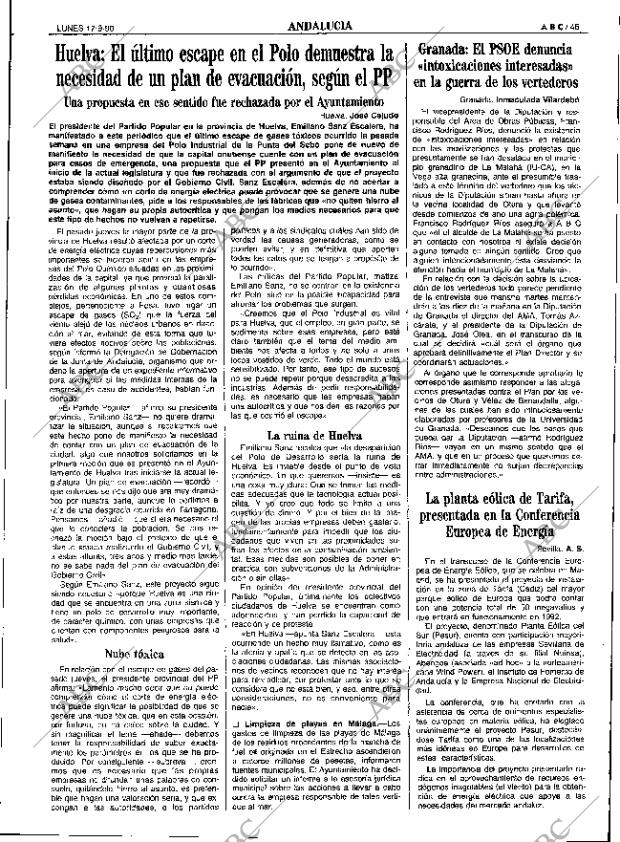 ABC SEVILLA 17-09-1990 página 45