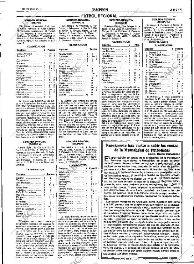 ABC SEVILLA 17-09-1990 página 77