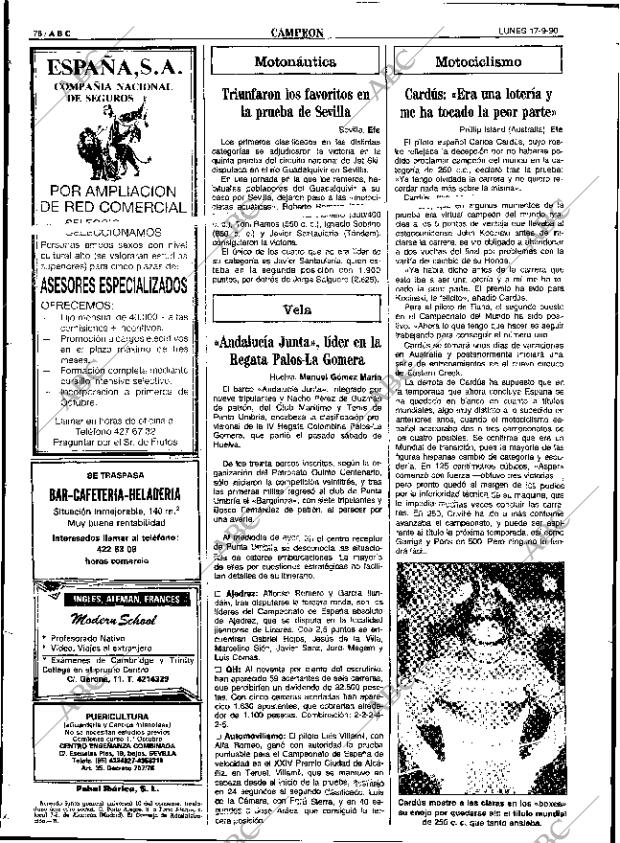 ABC SEVILLA 17-09-1990 página 78