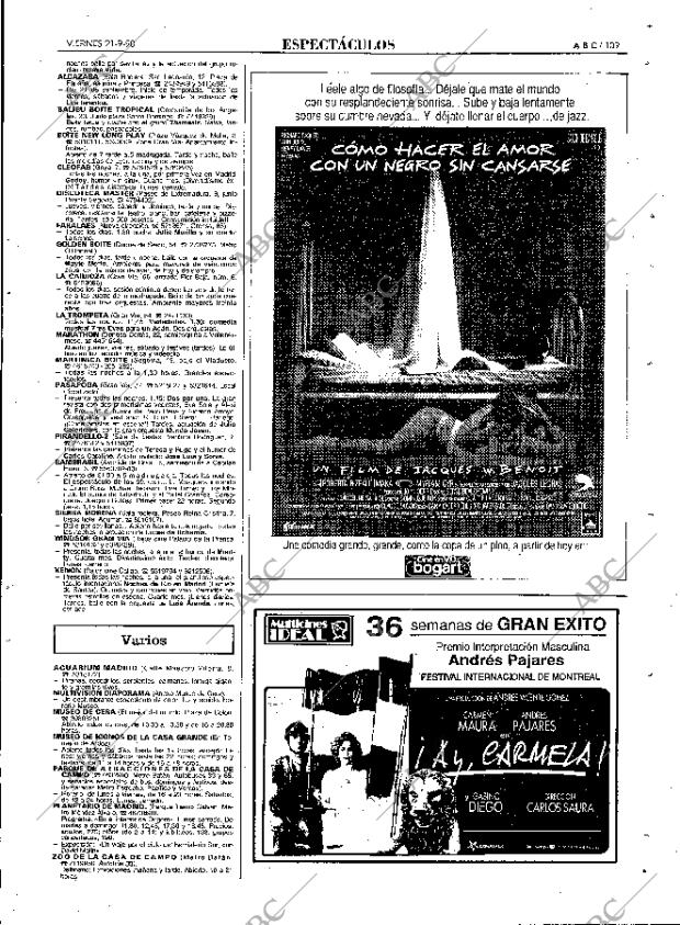 ABC MADRID 21-09-1990 página 109