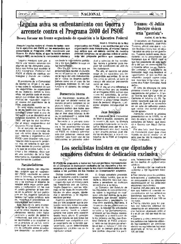 ABC MADRID 21-09-1990 página 19