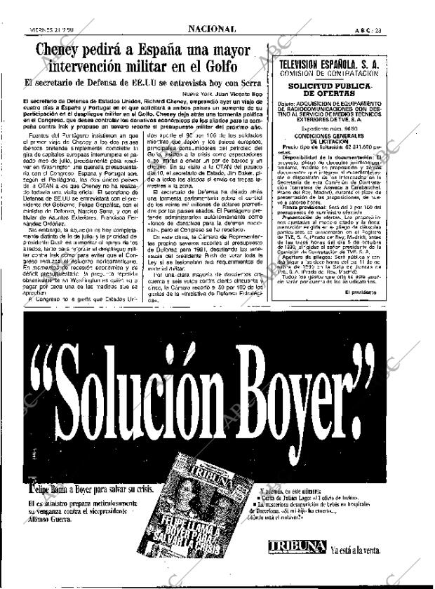 ABC MADRID 21-09-1990 página 23