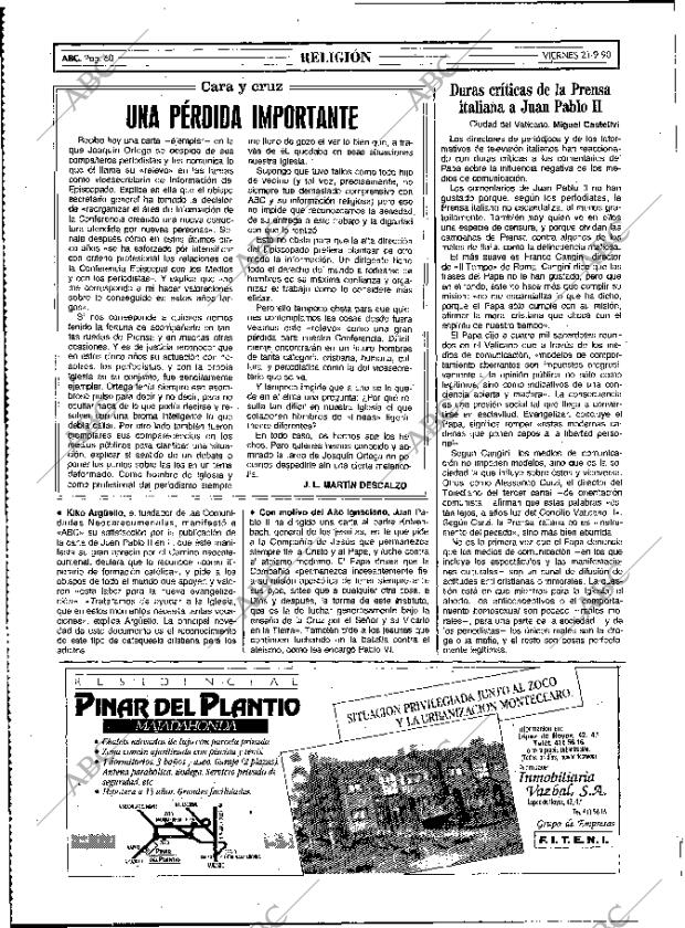 ABC MADRID 21-09-1990 página 60