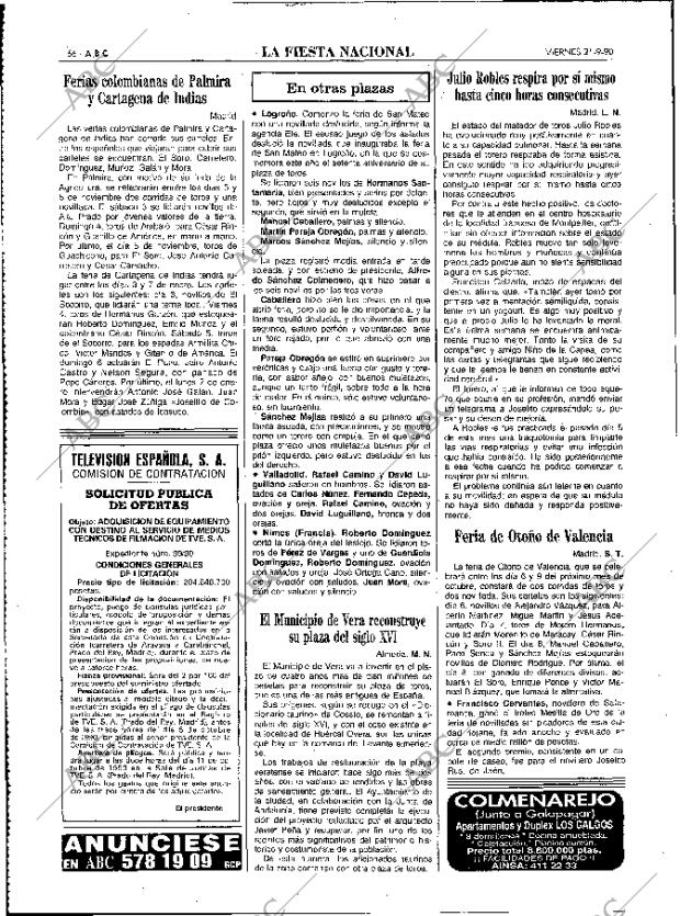 ABC MADRID 21-09-1990 página 66