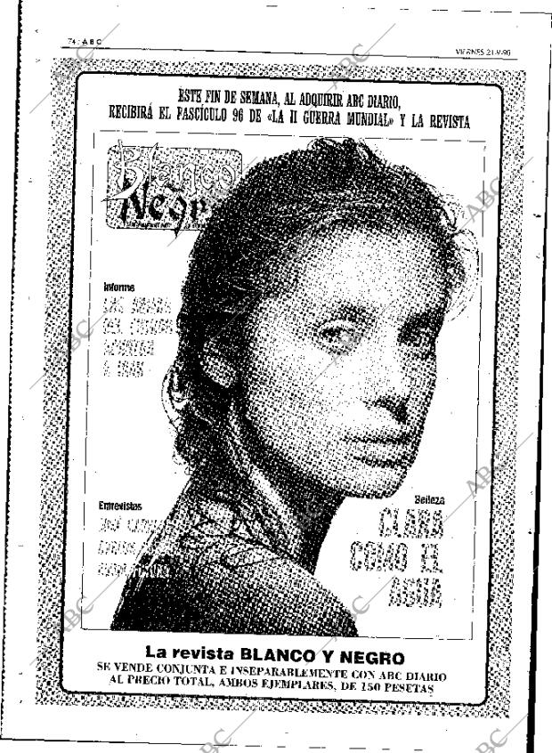 ABC MADRID 21-09-1990 página 74