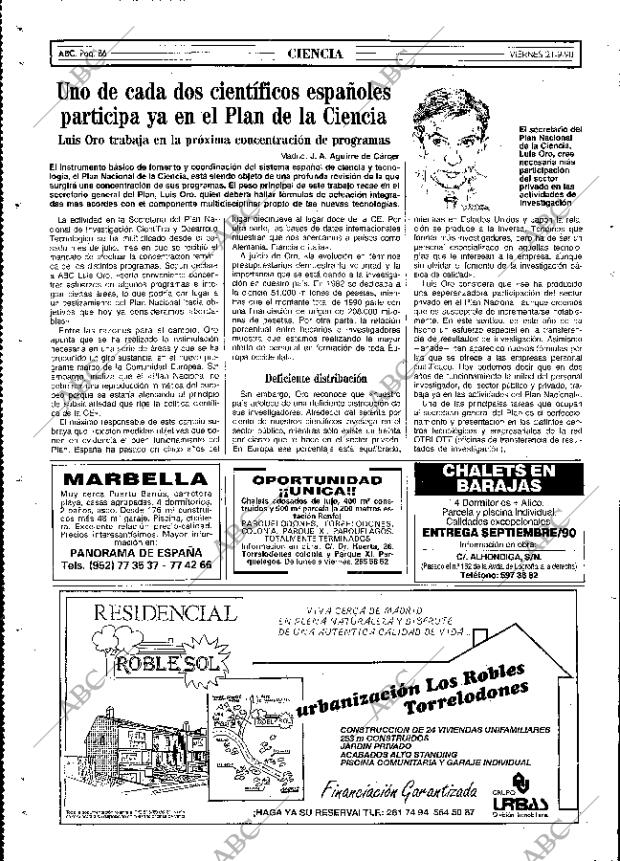 ABC MADRID 21-09-1990 página 86