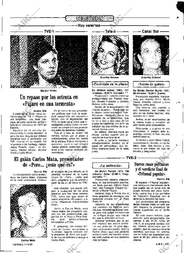 ABC SEVILLA 21-09-1990 página 109