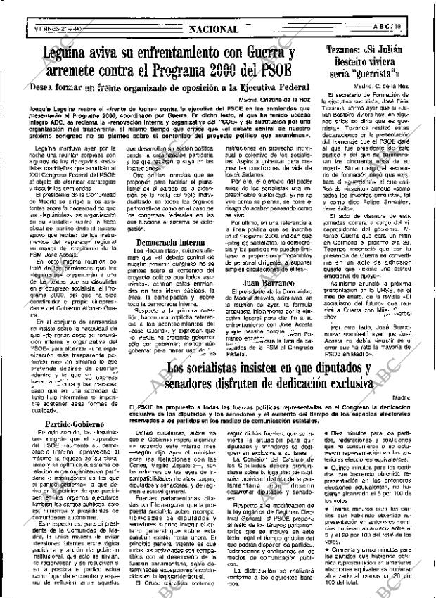 ABC SEVILLA 21-09-1990 página 19