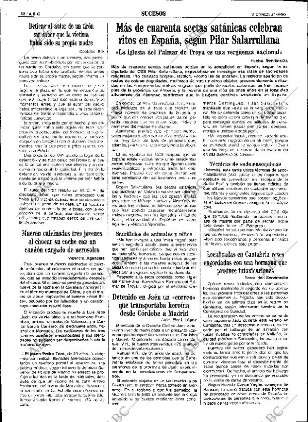 ABC SEVILLA 21-09-1990 página 58