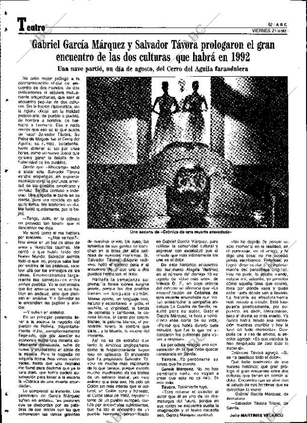 ABC SEVILLA 21-09-1990 página 82
