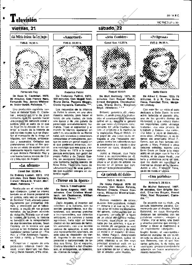 ABC SEVILLA 21-09-1990 página 84