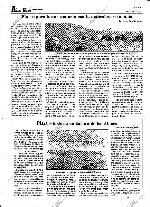 ABC SEVILLA 21-09-1990 página 88