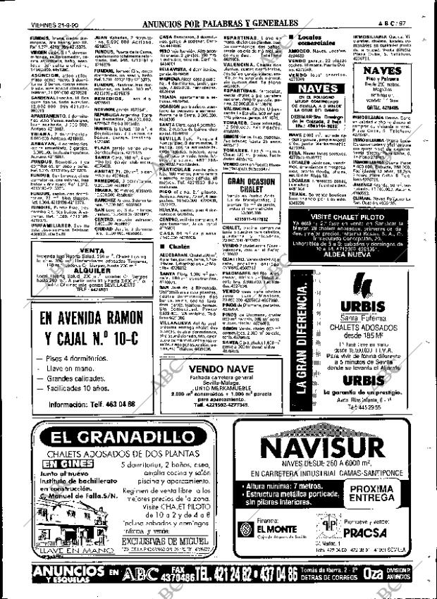 ABC SEVILLA 21-09-1990 página 97