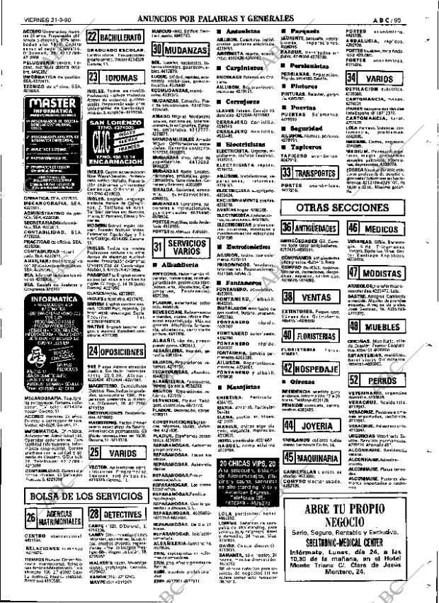 ABC SEVILLA 21-09-1990 página 99